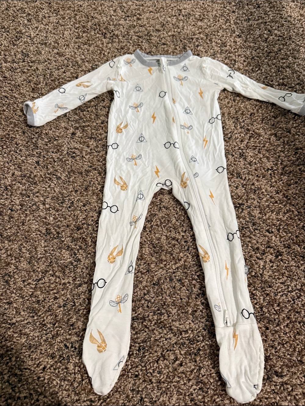 Kyte Baby Harry Potter Zippie- Size 12mos.